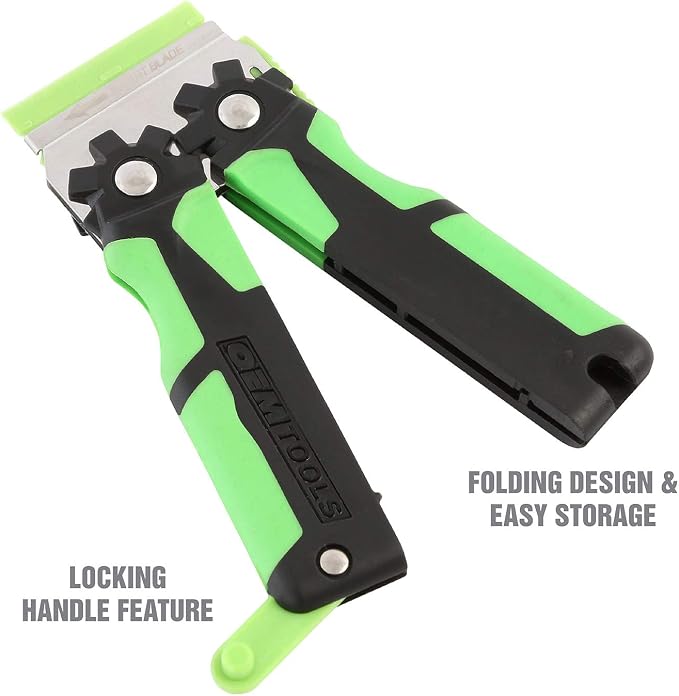 OEMTOOLS 11 Piece Multi-Purpose Razor Blade Scraper, Plastic Razor Scraper