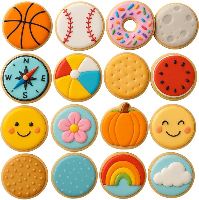 1 Dozen 12 Count Circle Biscuit Round 3 Inch Cookie Cutters from CookieCutter.com Durable Circle Cookie Cutter - Tin Plated Steel Round Cookie Shaper Made in the USA