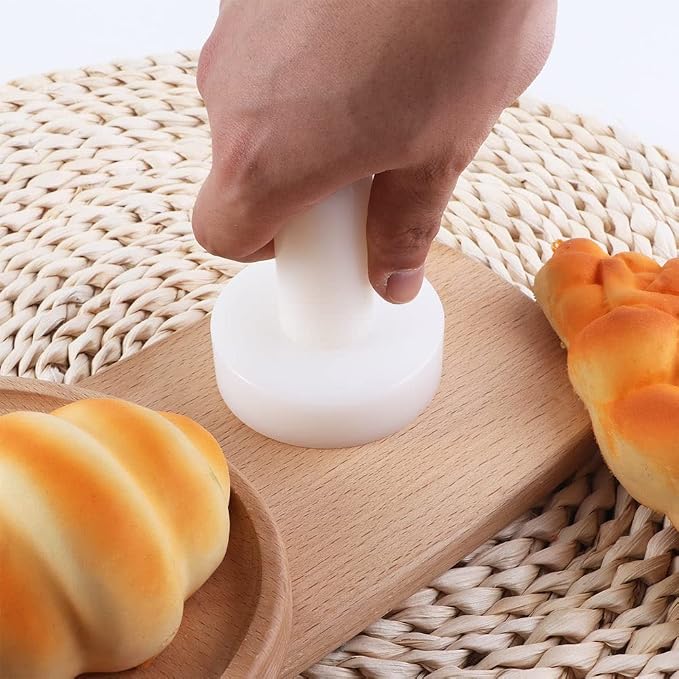 Leadigol 1PCS Cake Pusher,Plastic Tart Pastry Double Ended Dough Tart Tamper Pie Eggtart Mold for Kitchen