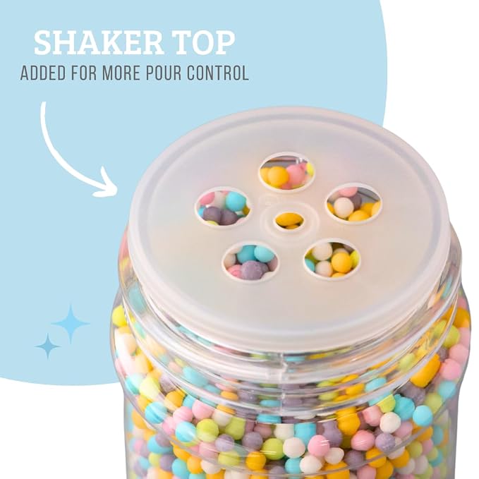 Sweets Indeed Pastel Nonpareil Sprinkles, Edible Sprinkle Mix, Perfect for Cake Decorations, Baking, Ice Cream, Cookies, Cupcake Topper, 4.23 ounces