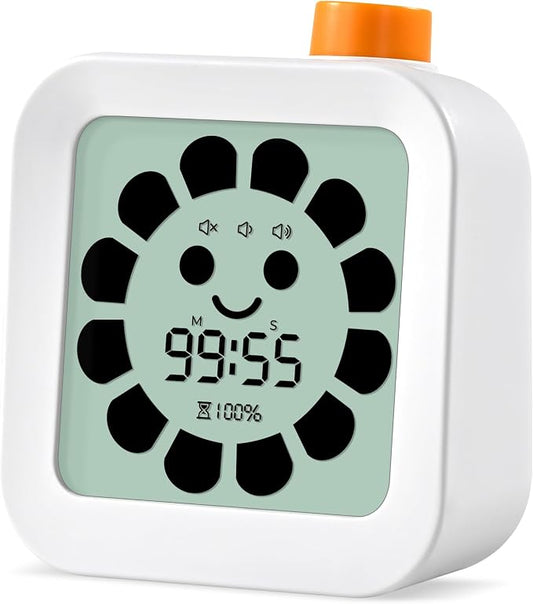 EooCoo School Supplies for Kids Visual Timer for ADHD & Autism, Digital Countdown Timer with Smiley Face-Style Visual Time Progress, Easy Time Management Tool, Classroom Learning & Home Daily Routines