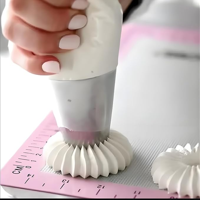Large Piping Tips Set 4PCS Stainless Steel Russian Icing Nozzles for Cake Decorating, Cupcakes, Cookies, Frosting and Baking