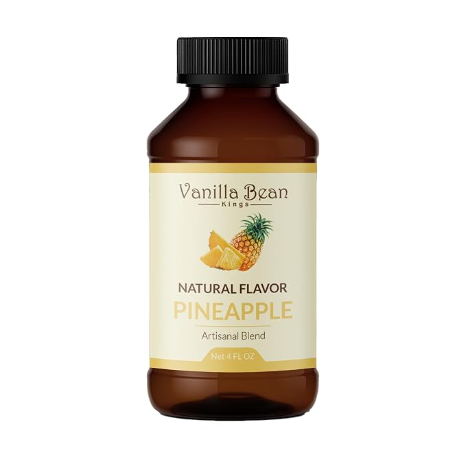 Natural Pineapple Extract for Baking and Flavoring - 4 OZ - Premium Quality Natural Flavors for Baked Goods, Desserts, & Cooking