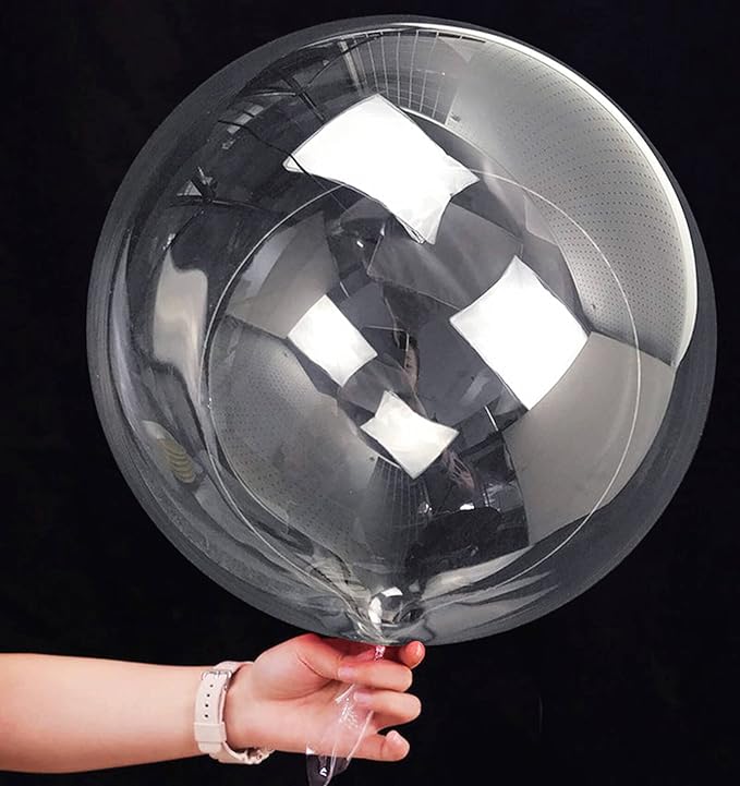 20 Inch Bobo Balloons Bubble Balloons, 30 Pcs Clear Bobo Balloon, Large Transparent Bubble Balloon for Christmas Wedding Birthday Party Decoration