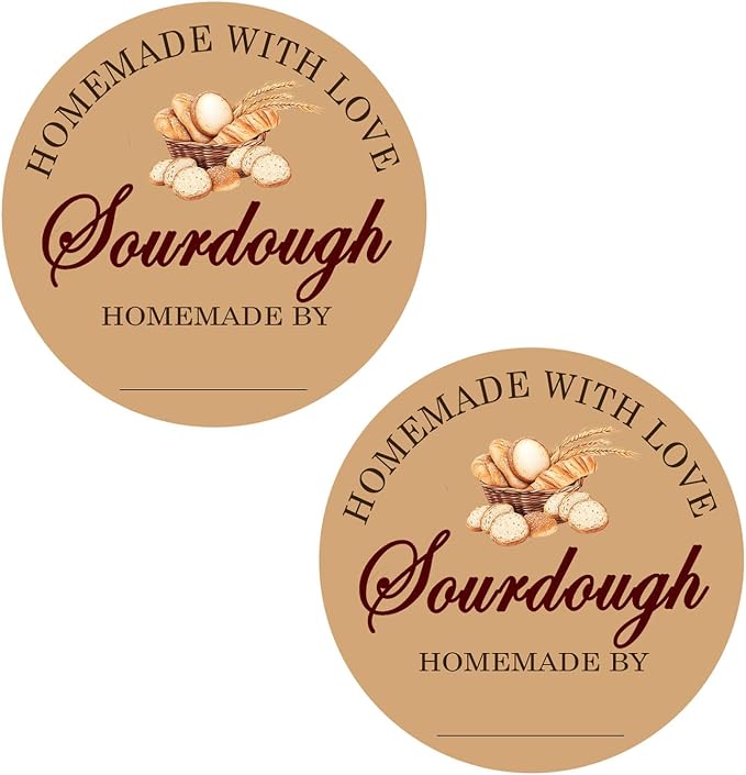 Sourdough Bag Stickers,2 inch Sourdough Bread Labels for Sourdough Bread Supplies,Baked Goods Packaging (300 Pcs)