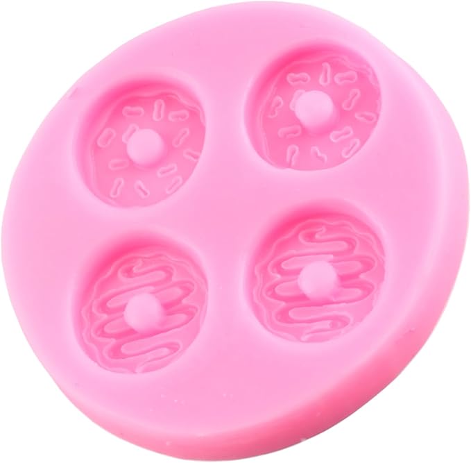 Donut Silicone Mold Doughnut Fondant Molds For Cake Decorating Cupcake Topper Candy Chocolate Gum Paste Polymer Clay