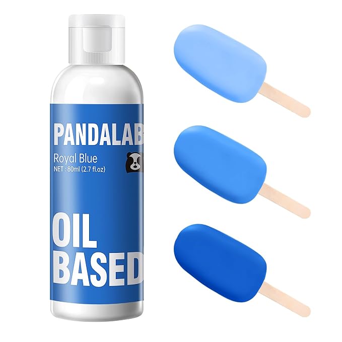 Royal Blue Oil Based Food Coloring for Chocolate, Candy Melts, Donuts, Strawberries, Frosting, Cake, Professional Edible Dye for Baking - 80 Milliliters 2.7 Fl.Oz
