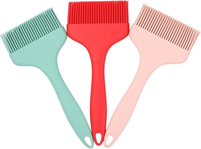 WARMBUY Silicone Pastry Brushes Basting Brushes for Baking and Cooking, 3 Pack