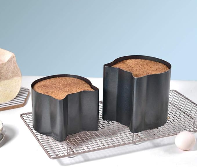 JTLB Cute Cat Shaped Bread Loaf Pan, Food Grade Aluminized Steel Non Stick Baking Mold, Seamless Integrated Toast Cake Bakeware for Home Kitchen Dessert Baking