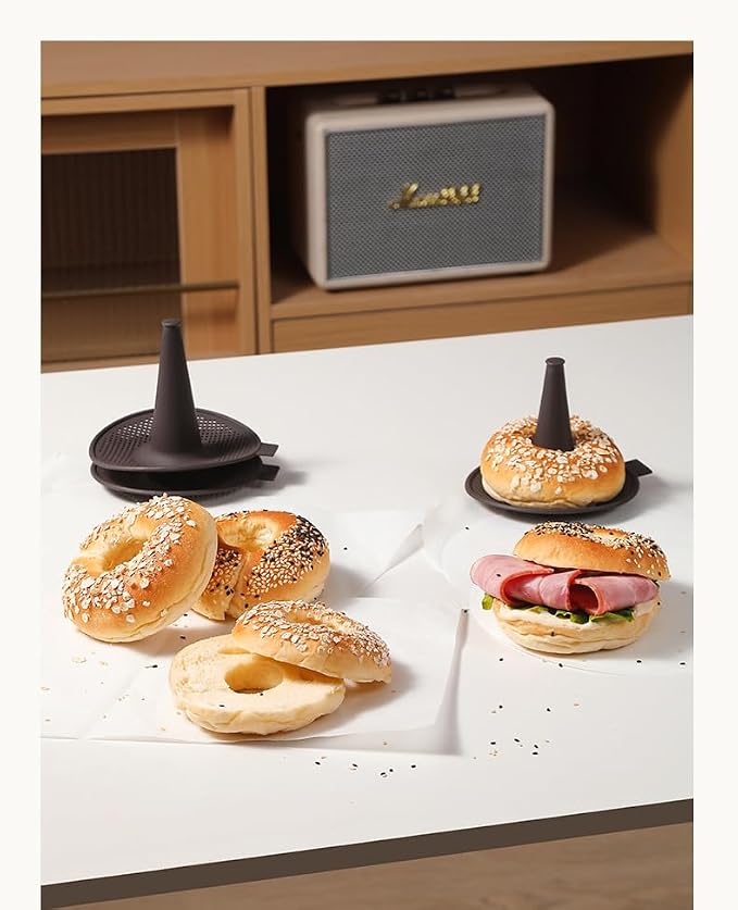 6-Cavity Silicone Donut & Bagel Pan Set, Non-Stick Doughnut Mold for Baking, Homemade Pastry Maker, Easy Clean Oven Safe