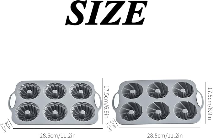 Wreath Ice Mold, DIY Wreath Ice Cube Tray, Holiday Wreath Ice Cubes Molds, Silicone Baking Mold, High-Temperature Resistant, for Making Small Donut/Cake/Snowflakes/Ice Cubes (2*B)