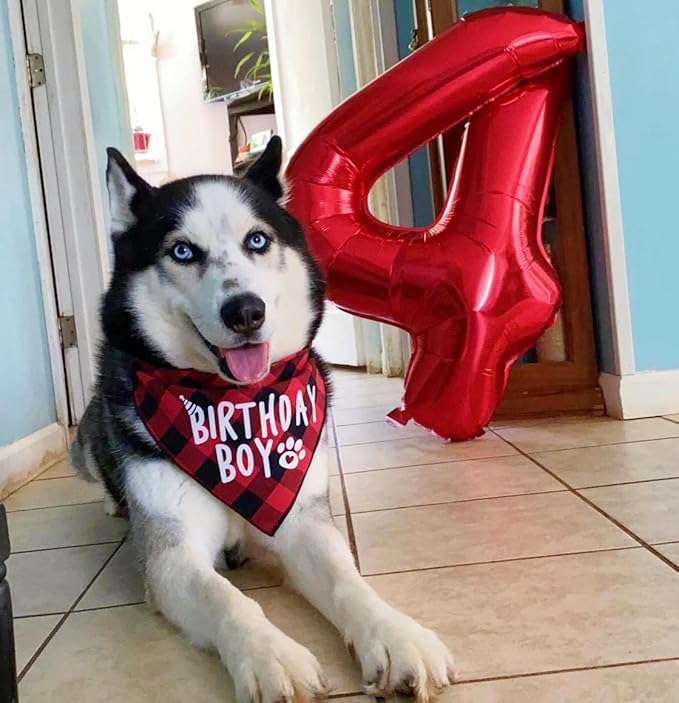 Balloon Numbers 40 Inch 5 Ballon for 5th Birthday Decorations, 15 25 35 50 Big Red Number Balloons for Wedding Photo Shoot Party Decor