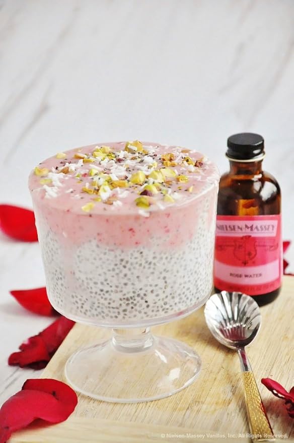 Nielsen-Massey Rose Water for Baking, Cooking and Drinks, 18 Ounce Bottle
