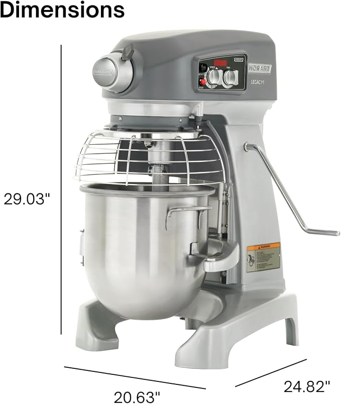 Hobart HL120-1STD Legacy Tabletop Stand Mixer - 12 Qt.