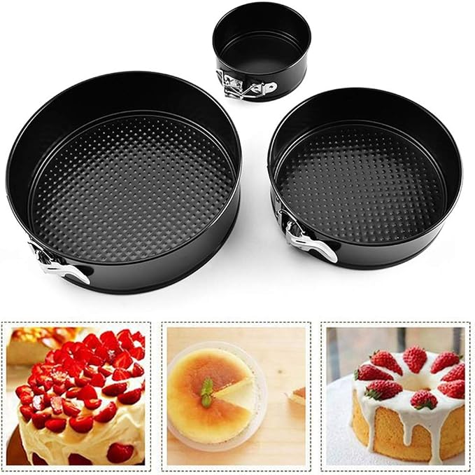 Springform Cake Pans Springform Cake Mould Non-Stick Leakproof Round Cake Pan with Removable Bottom Cake Pan Household Baking Tools for Holiday Birthday Use Multi Size