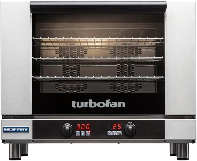 Moffat Turbofan E28 Series Full Size Countertop Electric Convection Oven, Single Deck, Digital Control, 208v/50/60/1ph