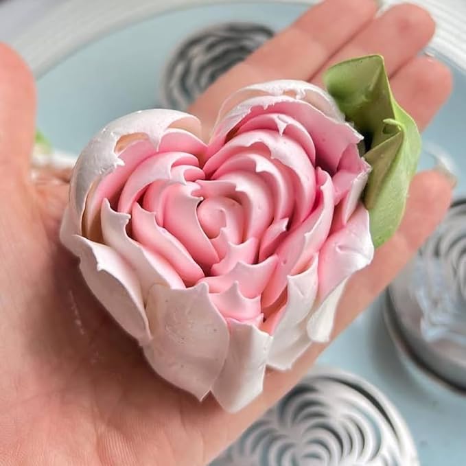 Extra Large Russian Piping Tips - Stainless Steel Flower Nozzles Set for Cake Decorating, Rose & Floral Icing Tips for Cupcakes, Cookies Professional Baking Tools (XXL, Style 85)