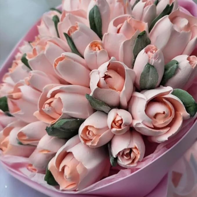 Extra Large Russian Piping Tip, Stainless Steel Flower Piping Tips Floral Icing Nozzles for Cake Decorating, Frosting, Cream Flower DIY Cookies