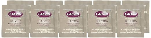Strange Brew My-WNCV-DYMZ 10 Packs of KIV-1116 Lalvin Yeast for Winemaking, Multi