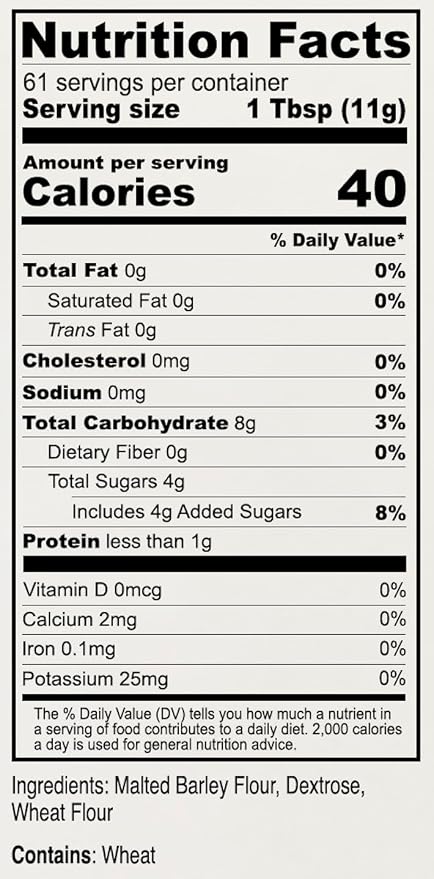 Anthony's Diastatic Dry Malt Powder, 1.5 lb, Made in the USA, Diastatic, Malted Barley Flour