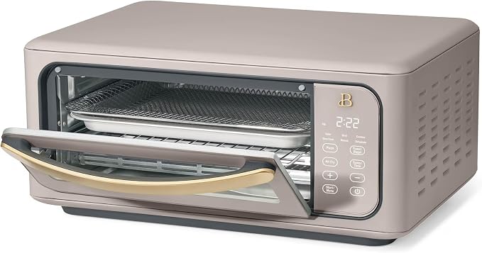 Infrared Air Fry Toaster Oven 9 Slice, 1800W Countertop Oven with Convection & Air Fry Functions, Digital Touch Display, Multi Cooking Modes for Baking, Broiling & Reheating (Porcini Taupe)