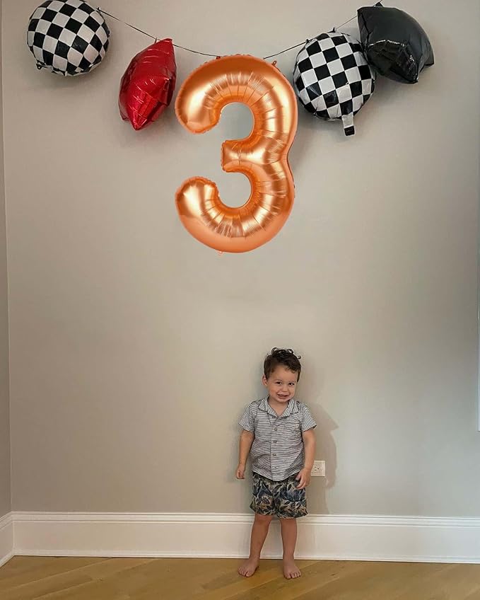 Orange Number 1 Balloon 40 Inch, 1st Birthday Balloon for Baby Boy Girl Toddler First Birthday Decorations, Shiny Orange Party Supplies