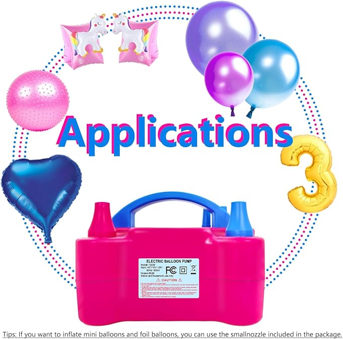 Electric Balloon Pump, Portable 2 Modes Balloon Blower Machine with 14 Balloon Arch Kits, Air Pump for Balloon, Balloon Inflator for Party Decoration