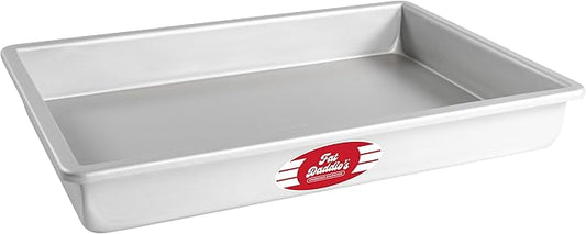 Fat Daddio's POB-10152 Anodized Aluminum Sheet Cake Pan, 10 x 15 x 2 Inch