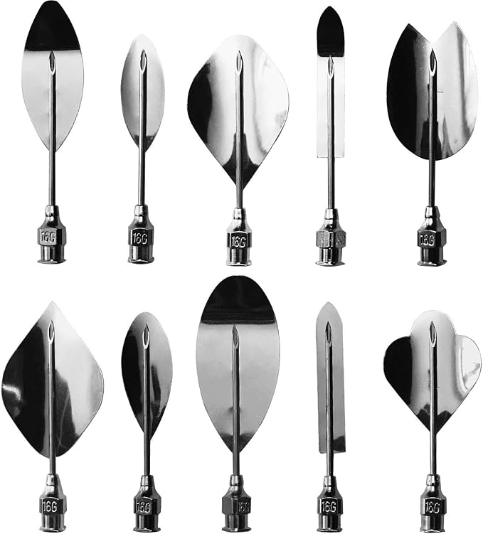 Woohome Art Cake Tools, 11 PCS 3D Gelatin Jelly Tools Includes 10 PCS Gelatin Tools and 1 PCS 10ml Syringe Pudding Pastry Nozzles for Cake Decoration, Jelly Cake making