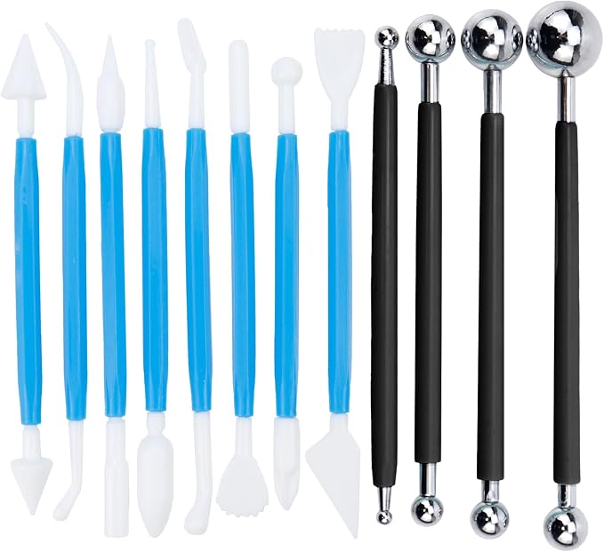 Antrader Fondant Cake Decorating Kit for Beginners Cake Sculpting | Sculpting Tools Kit for Cookie Cake Decorating
