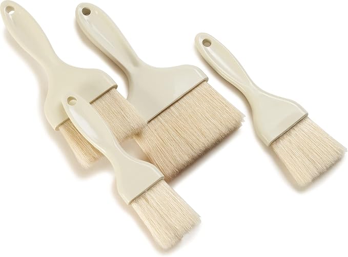 Carlisle FoodService Products 4039302 Sparta Galaxy Nylon Pastry Brush, 4", White (Pack of 12)