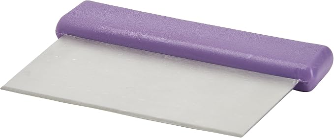 Dough Scraper, S/S Blade, Purple PP Hdl, Allergen Free