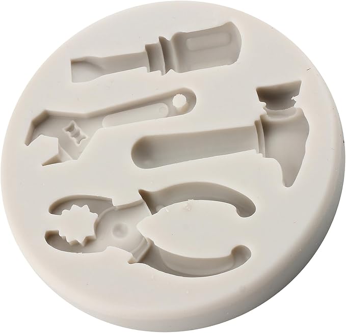 Hand Tools Silicone Mold Construction Tools Chocolate Fondant Molds Combination Wrench Molds For Cake Decorating Cupcake Topper Polymer Clay Candy Chocolate Gum Paste