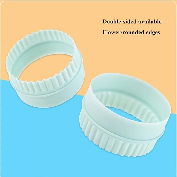 Cookie Cutters, 8 PCS Ideal Biscuit Cutter Tool, Highly Versatile Round & Circle Cutter, Perfect for Creating Unique Shaped Biscuits and Cookies
