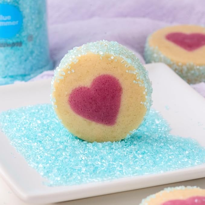 Sweets Indeed Blue Sugar Sprinkles, Edible Baby Blue Sugar Crystals, Perfect for Cake Decorations, Baking, Ice Cream, Cookies, Cupcake Topper (Baby Blue Sugar)