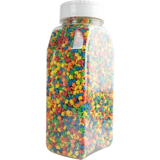 Cake Mate Bright Stars Confetti Sprinkles – Colorful Red, Yellow, Green & Blue Star Sprinkles for Cakes, Cupcakes, Cookies, and More – Easy Pour Lid, 26oz