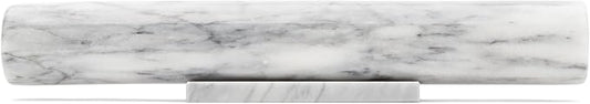 Fox Run French Marble Rolling Pin with Base, White, 3 x 12 x 3 inches