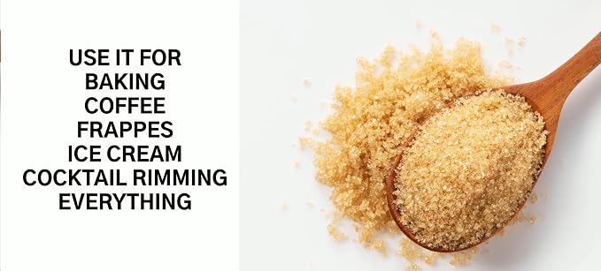 crait SALTED CARAMEL Flavored Sugar - 8 Ounce Resealable Bag – Use in Baked Goods, Cocktail Rimming Sugar, Coffee Topping, Frappes – Colored Sugar, Ice Cream Topping (Pack of 2)