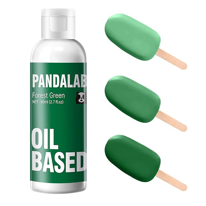 Forest Green Oil Based Food Coloring for Chocolate, Candy Melts, Donuts, Strawberries, Frosting, Cake, Professional Edible Dye for Baking - 80 Milliliters 2.7 Fl.Oz