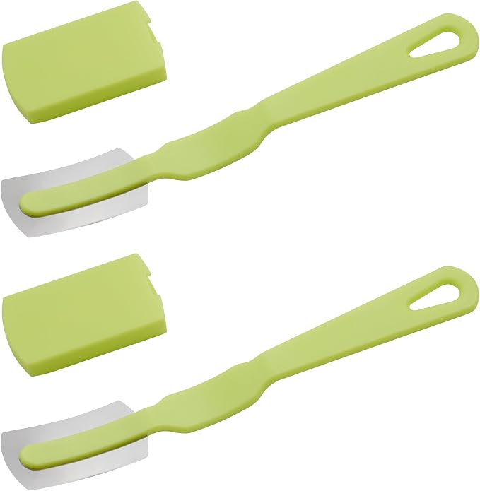 Bread Lame Plastic - Stainless Steel Bread Scoring Tool for Homemade Bread - Lame Bread Tool - Sourdough Scoring Tool with Plastic Handle, 2 Pcs