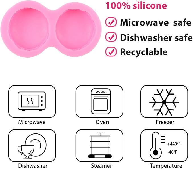 3D Macaroon Silicone Mold Macaron Hamburger Fondant Molds for Cake Decorating Cupcake Topper Candy Polymer Clay Chocolate Gum Paste