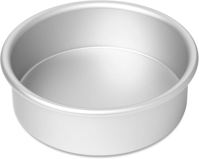Last Confection 6" x 2" Round Cake Pan, Anodized Aluminum Cake Pan Baking Tin Mold, Professional Bakeware