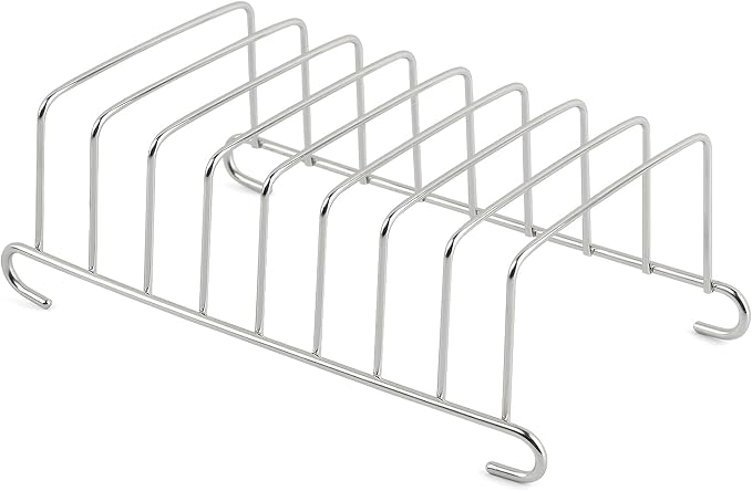 Toast Rack, 8 Slice Bread Holder Air Fryer Accessories Organizer, Stainless Steel Toast Rack Baking Tools Accessories Cooling Racks(COLOR:Silver 1 Pc)