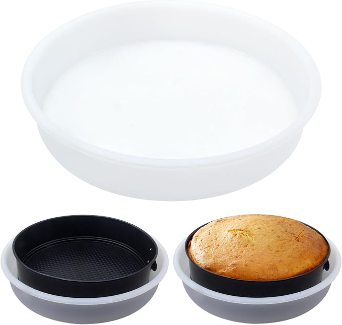 Springform Pans, Cheesecake Pan Protector, Springform Pans Accessories,Prevent Water From Entering the Cake Plate, Compatible With 10 -inch Round Cake Plates