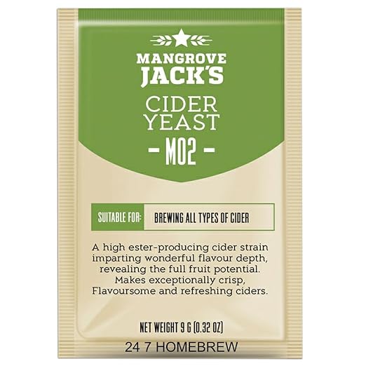 5X Mangrove Jack's Yeast Cider M02 Craft Series Yeast 9g Treats 23L