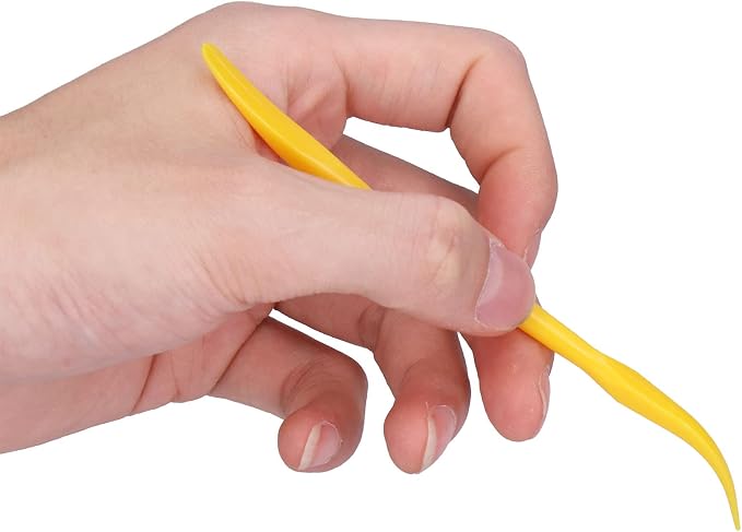 Clay Modeling Tools Clay Carving Tools Cake Modeling Tools Cake Shaping Tools Cake Sculpting Tools 14PCS Set PP Plastic Lightweight for Cake Decorating DIY Baking (Yellow)
