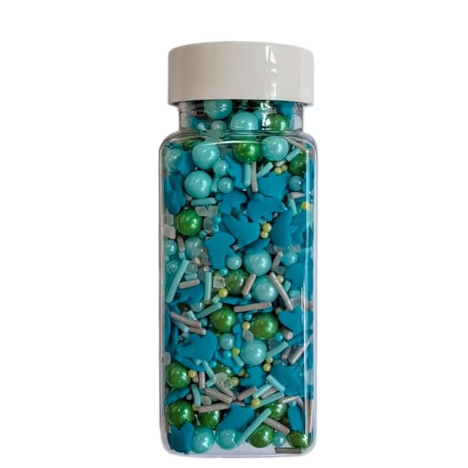 HeDeon&Rles Magical Marine Animals Ocean Elf-Dolphin Sprinkles Sprinkles for Baking Cake Icing Pancake Cupcake Decoration Wedding Birthday Christmas Halloween Supplies