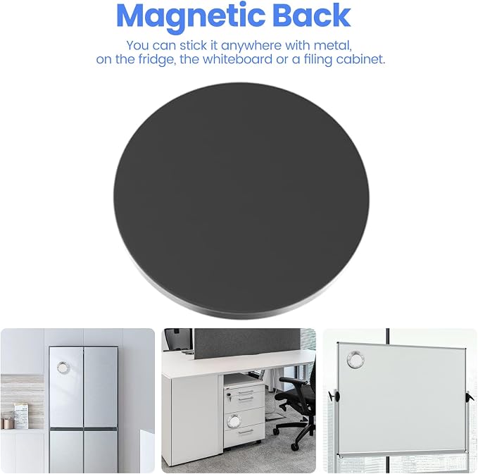 Kitchen Timers for Cooking, Chef Cooking Timer Clock with Loud Alarm - Magnetic Backing 100% Mechanical Desk Timer - No Batteries Required, Countdown Reminder Magnetic - Exquisite Stainless Steel Body