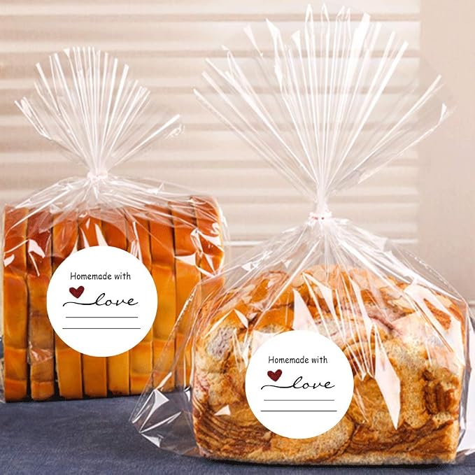 2" Homemade with Love Sticker with Lines for Writing /2" Round Homemade with Love Canning Labels, Gift Tags, Gift Stickers, Handmade Stickers 500 Labels per roll