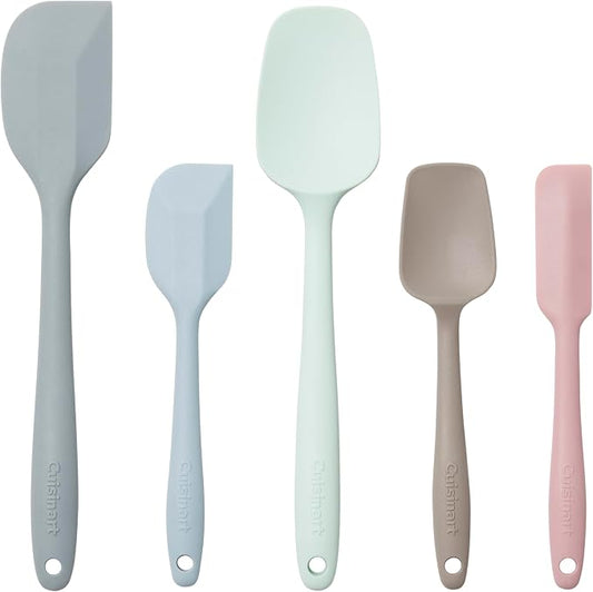 Cuisinart High Heat Resistant Spatulas, Set of 5, Multicolor, CTG-00-5SP